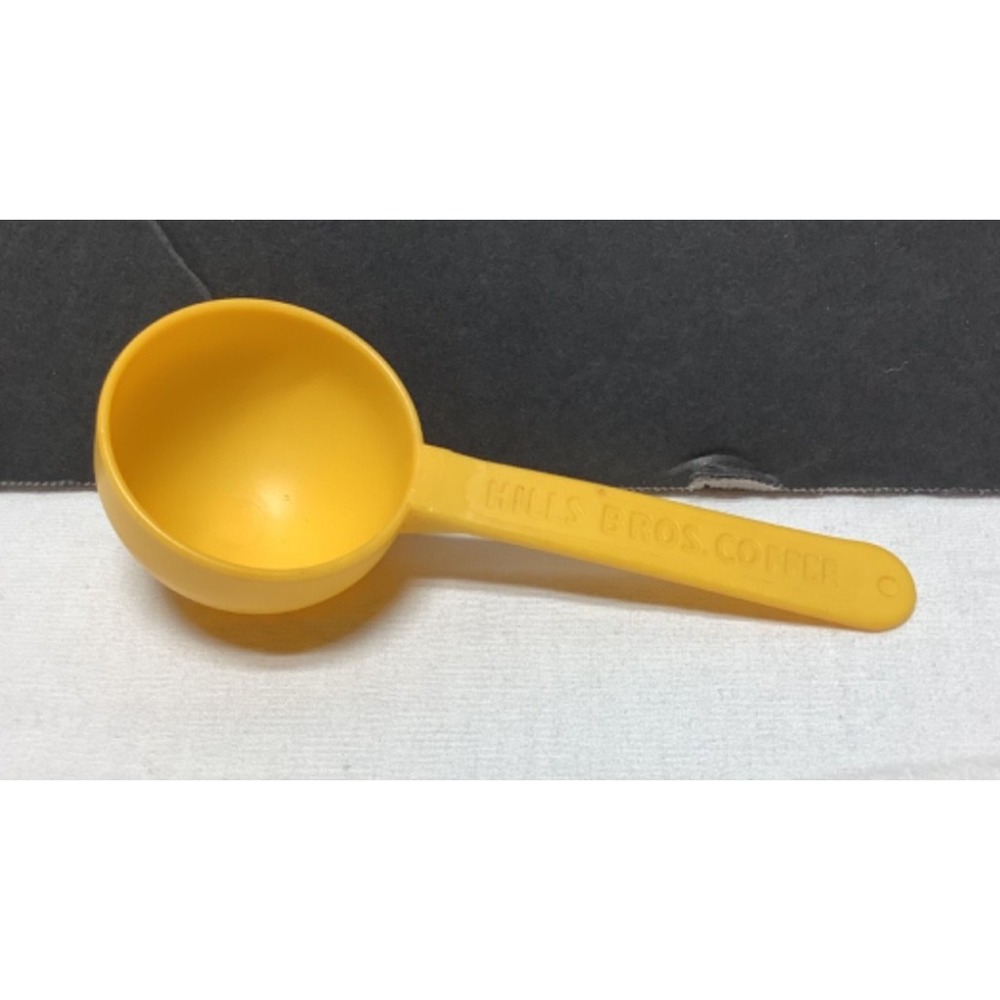 Vintage Hills Bros. Coffee Yellow Measuring Scoop Plastic